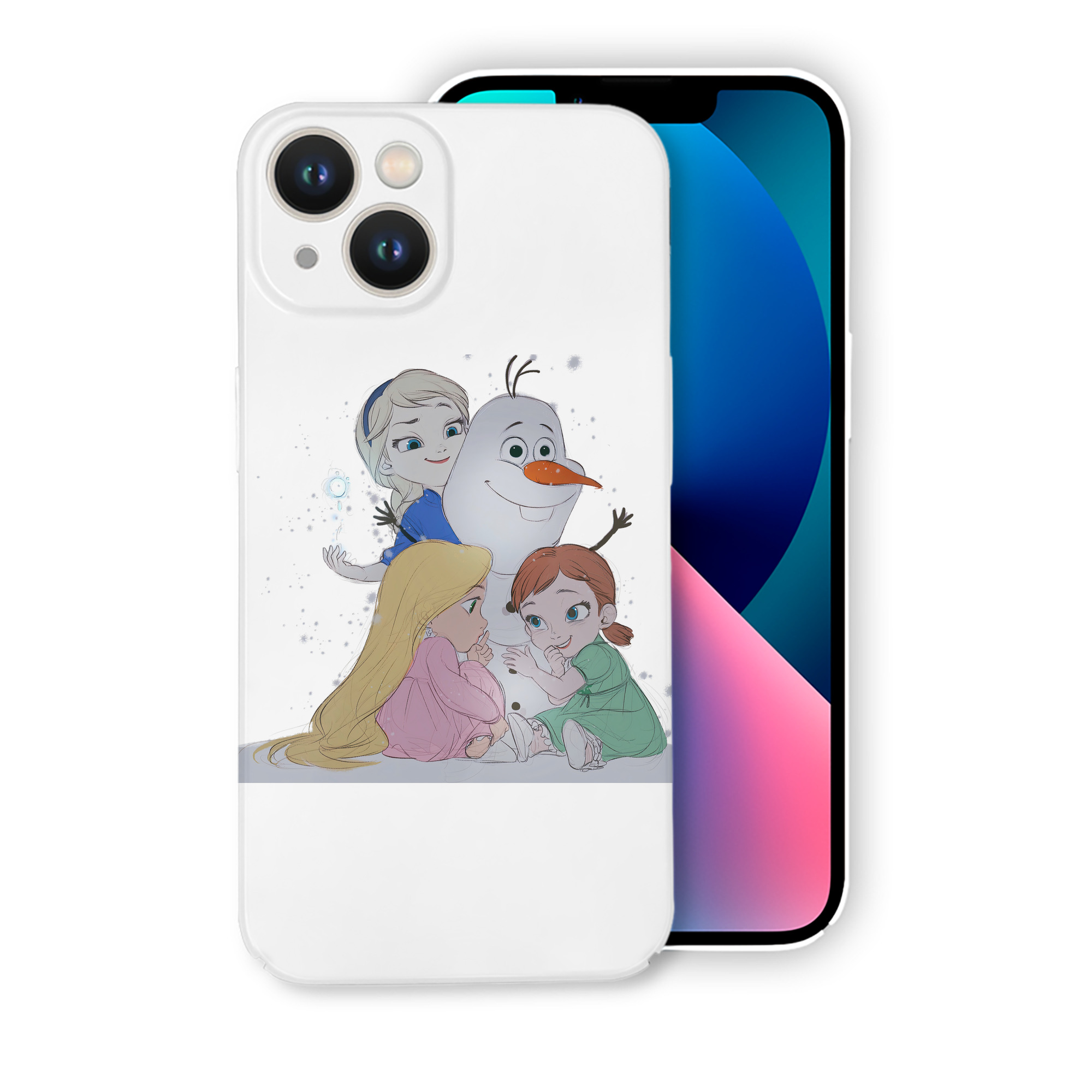 （画像用） アナと雪の女王 アンナ エルサ Frozen Anna Elsa 【iPhone 14シリーズ対応】ハードケース